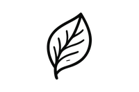 please create me an icon, in black and white, that symbolises natural products, possibly a leaf or similar?